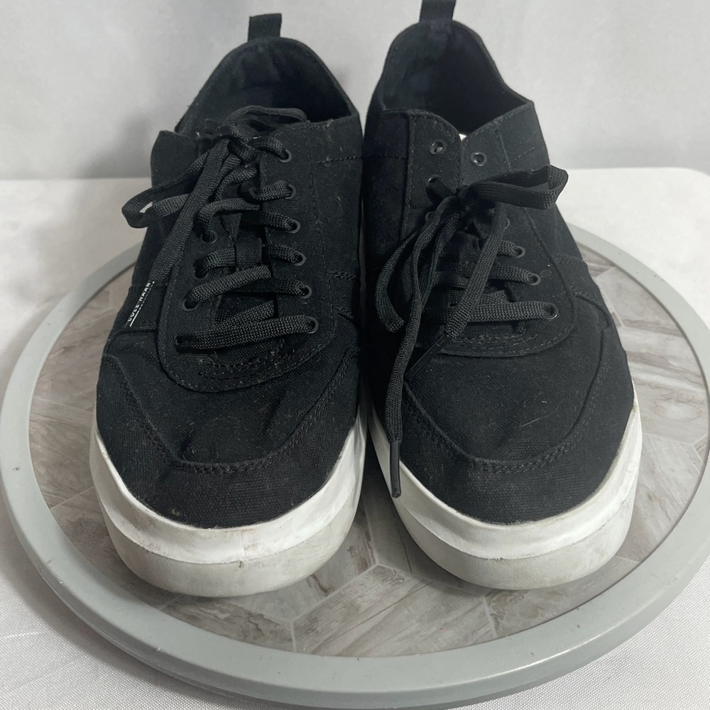 Cole Haan GrandPro Black Canvas Sneakers Womens 10B Lace Up Casual